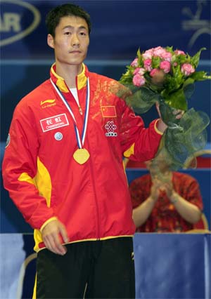 Wang Liqin - World Champion   (ITTF website)